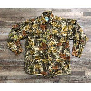 Master Sportsman Mens XL Camo Camouflaged Long Sleeve Button Up Shirt